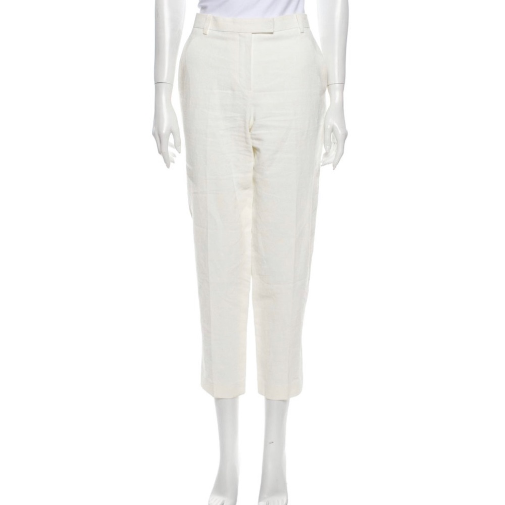 The Row Linen Straight Pants